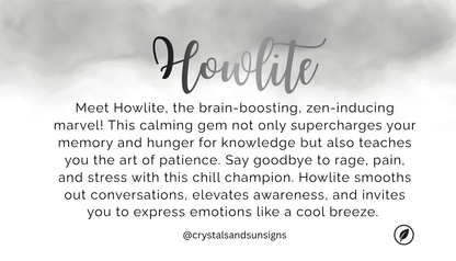 Howlite Gemstone Bead Bracelet | The Stone of Calm