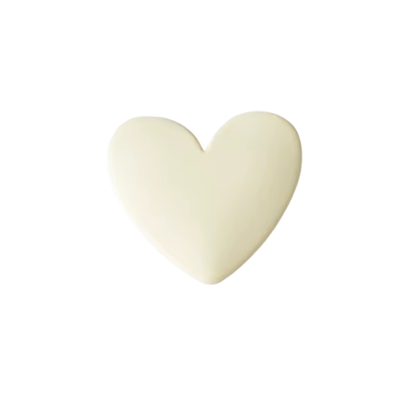 Matte Acrylic Heart Cabochons 33mm