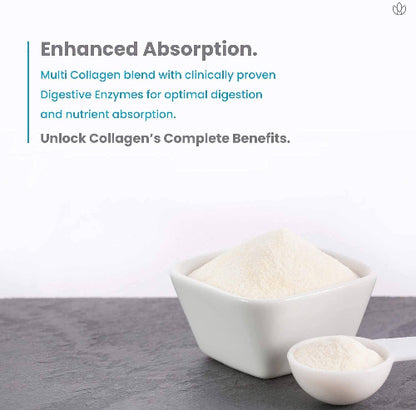 Multi Collagen Pills |Types I,II,III,V,X | Double Hydrolyzed | NutraChamps