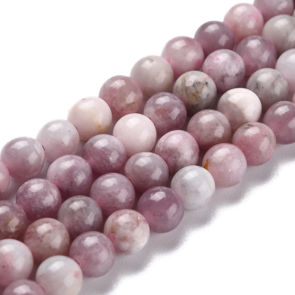 Plum Blossom Tourmaline Gemstone Beads - All Sizes - Premium Bead from Crystals and Sun Signs Co - Shop now at Witches Ink LTD