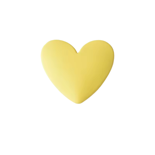 Matte Acrylic Heart Cabochons 33mm