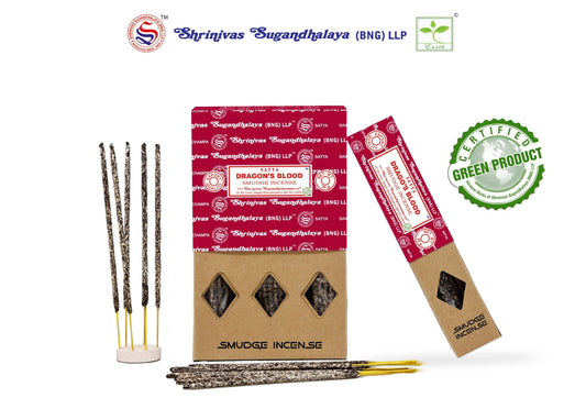 Satya Dragon's Blood Smudge Incense 25g - Crystals and Sun Signs