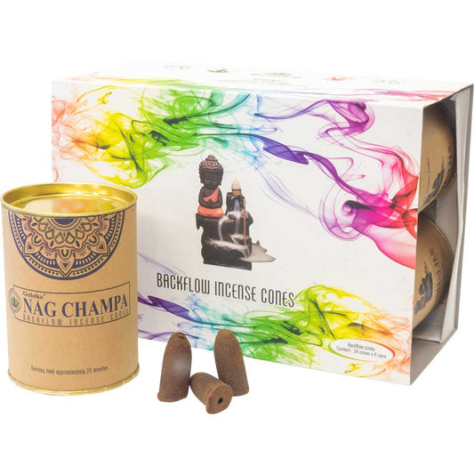 Goloka Backflow Cone Incense Nag Champa | Goloka Malasha Incense