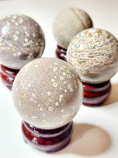 Ocean Jasper Gemstone Sphere | Crystals and Sun Signs Co