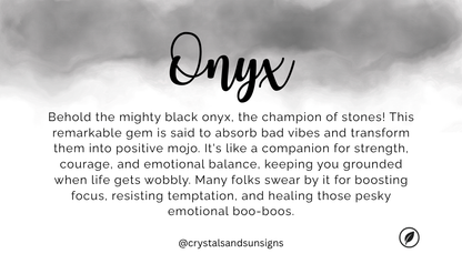 Onyx Gemstone Bead Bracelet | The Stone for Grounding