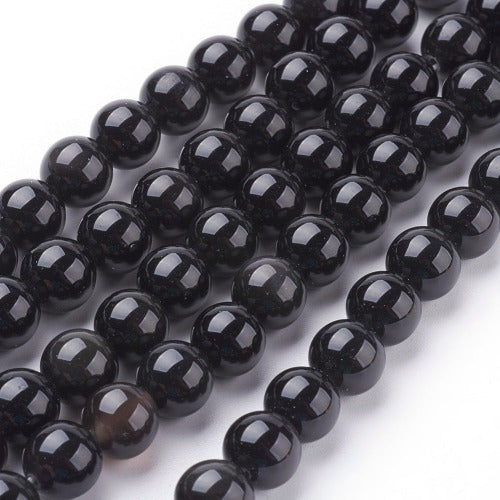 Natural Obsidian Beads - All Sizes - Premium Bead from Crystals and Sun Signs Co - Shop now at Witches Ink LTD