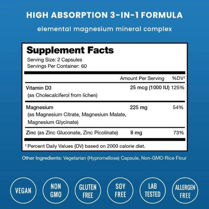 NutraChamps - Magnesium, Zinc & Vitamin D3 Supplement | NutraChamps