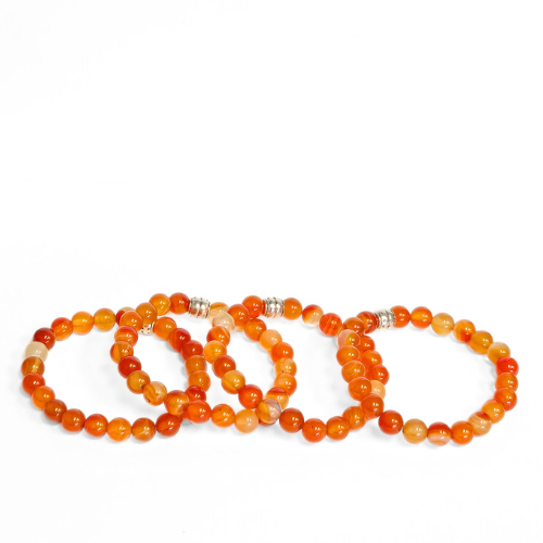 Carnelian Gemstone Bracelet - The Stone of Creativity | Crystals and Sun Signs Co