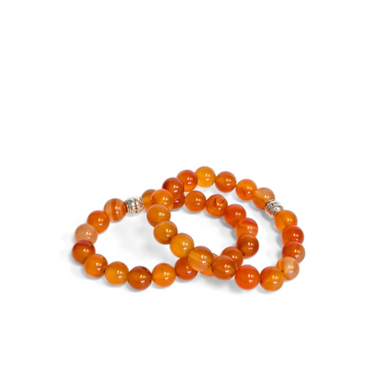 Carnelian Gemstone Bracelet - The Stone of Creativity | Crystals and Sun Signs Co