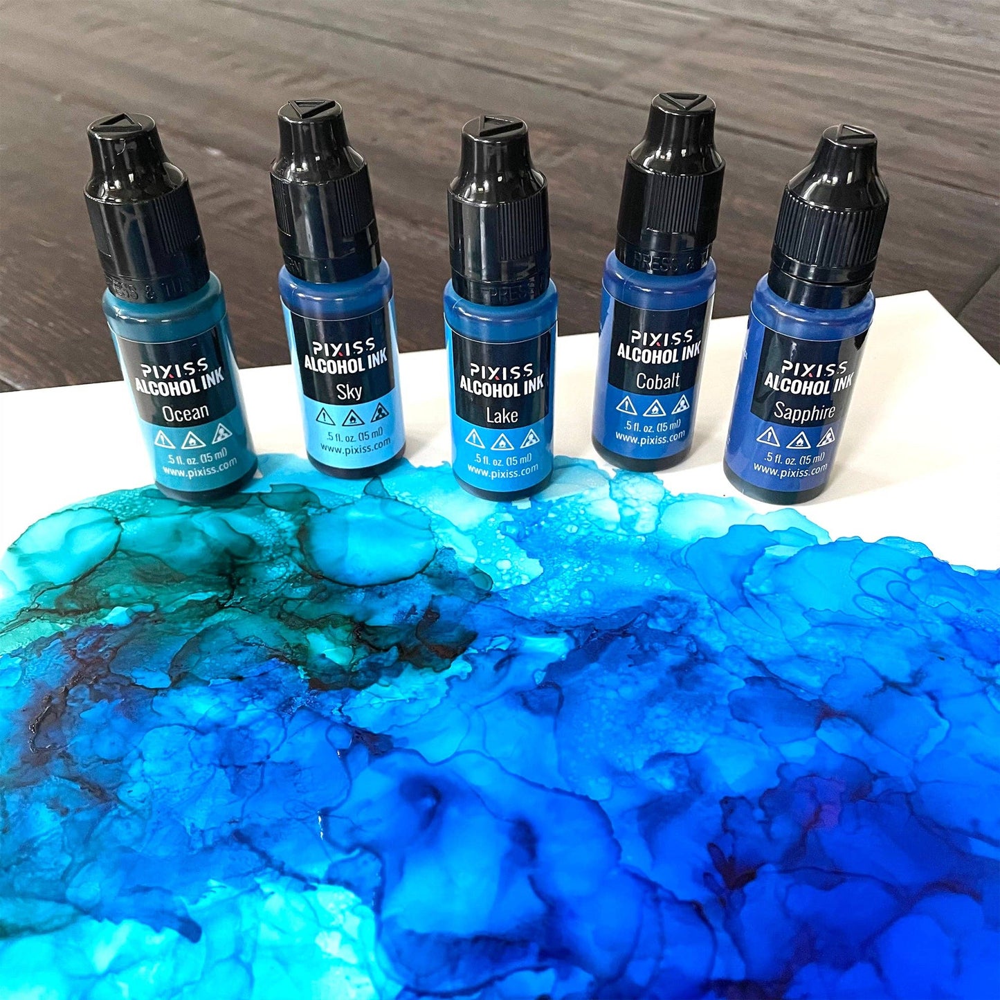 Alcohol Ink - Brilliant Blues Hues