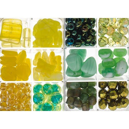 Czech Glass Beads Citrus Sparkles