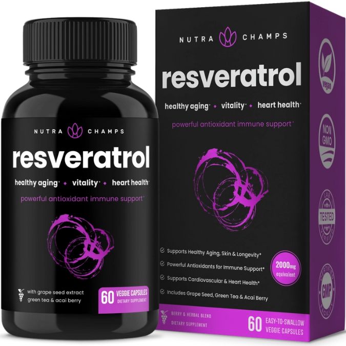 NutraChamps - Resveratrol Supplement - Premium Supplement from NutraChamps - Shop now at Witches Ink LTD