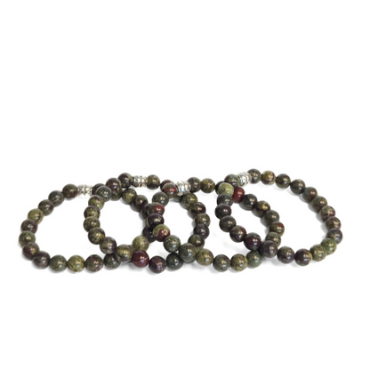 Dragons Blood Jasper Gemstone Bracelet - The Stone of Strength | Crystals and Sun Signs Co