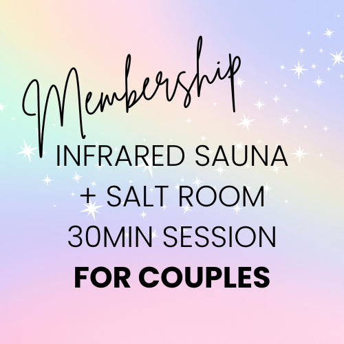Infrared Sauna + Salt Room Couples Monthly Membership – 30 Minute Sessions