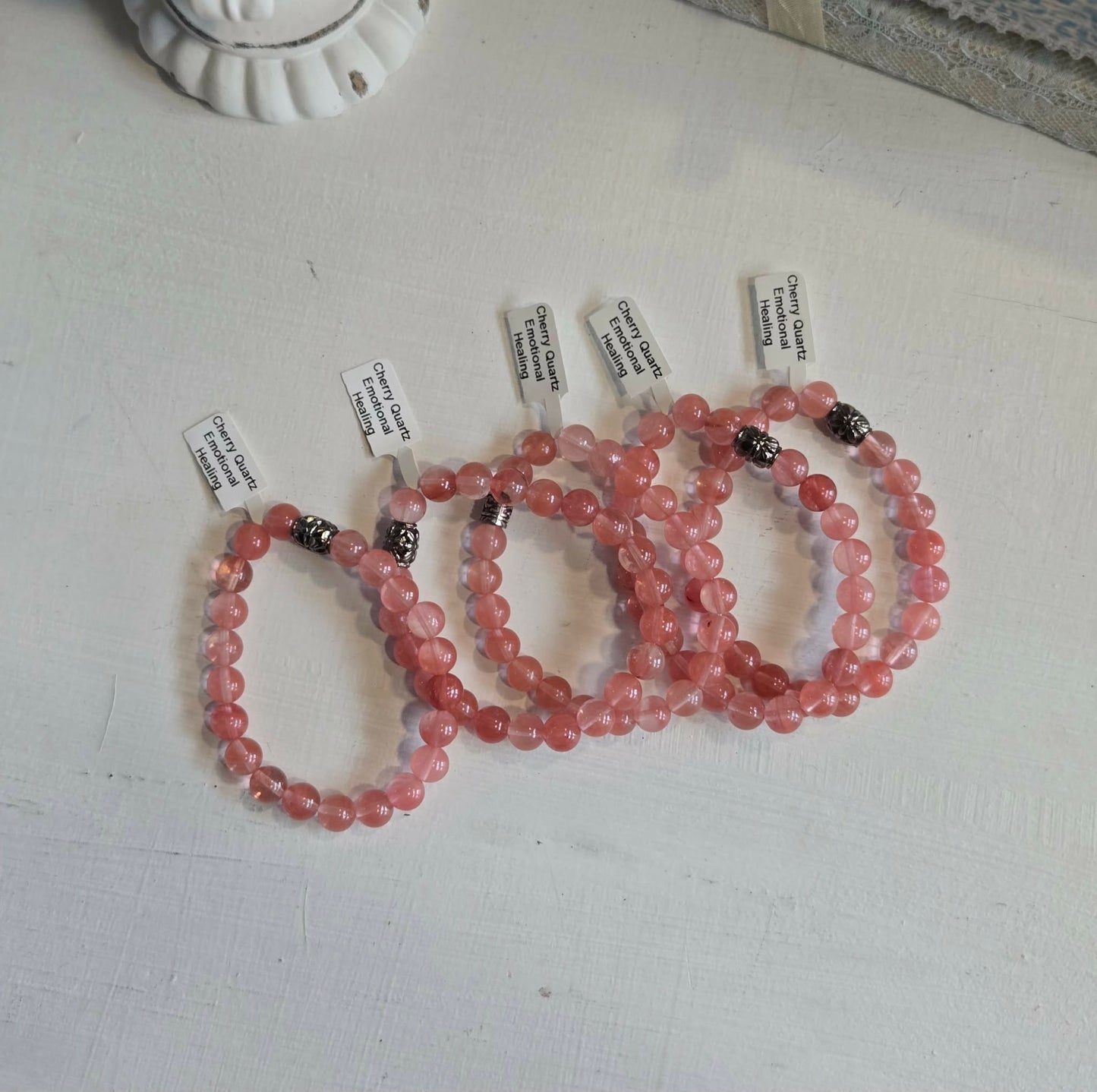Cherry Quartz Gemstone Bracelet