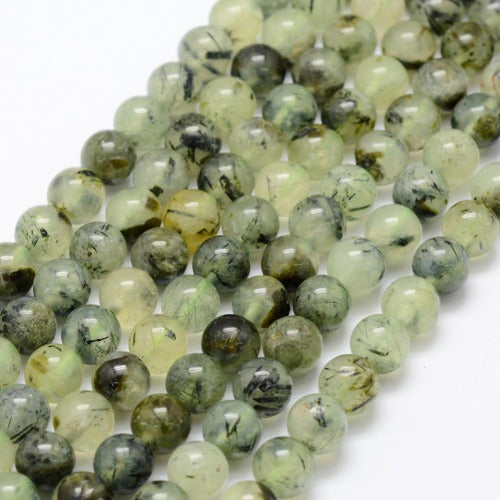 Prehnite Gemstone Beads - All Sizes - Premium Bead from Crystals and Sun Signs Co - Shop now at Witches Ink LTD