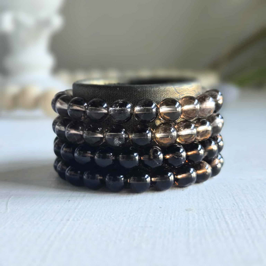 Smoky Quartz Gemstone Bead Bracelet | The Stone to Anchor Your Energy