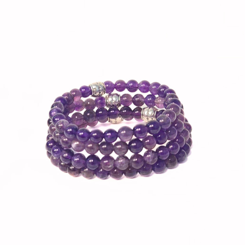 Amethyst Gemstone Bracelet - The Stone of Higher Self | Crystals and Sun Signs Co