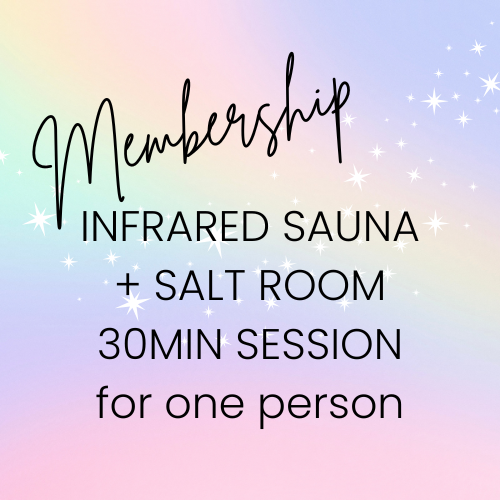 Infrared Sauna + Salt Room Monthly Membership – 30 Minute Sessions
