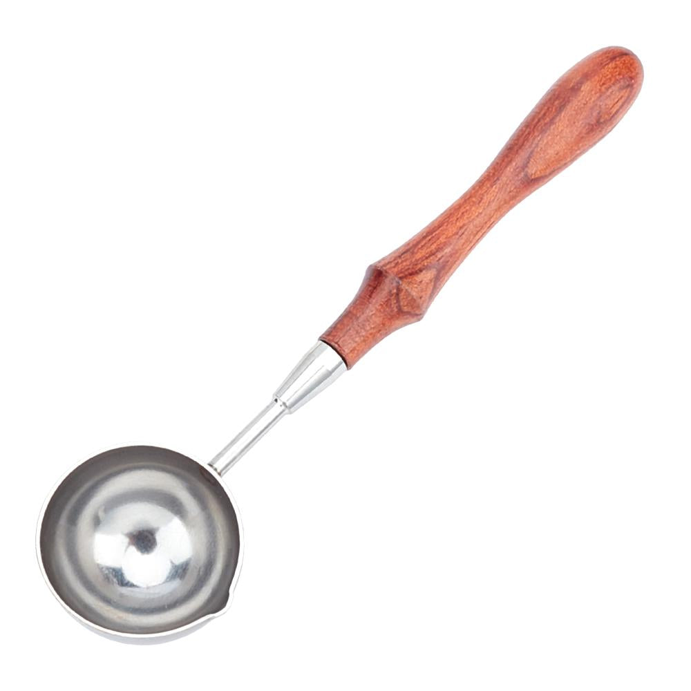 Wax Melting Spoon with wood handle - Premium Wax Sealing from Crystals and Sun Signs Co - Shop now at Crystals and Sun Signs Co