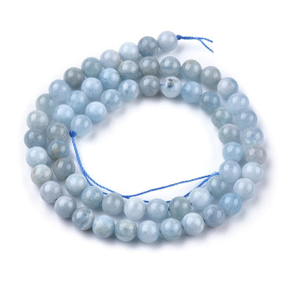 Aquamarine Gemstone Beads - All Sizes | Crystals and Sun Signs Co