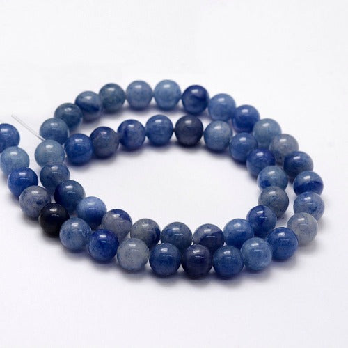 Blue Aventurine Gemstone Beads | Crystals and Sun Signs Co