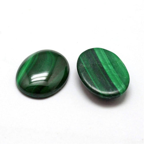 Malachite Cabochon Oval Shape - Premium Cabochon from Crystals and Sun Signs Co - Shop now at Witches Ink LTD