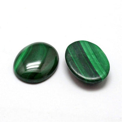 Malachite Gemstone Cabochon Oval Shape | Crystals and Sun Signs Co