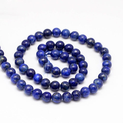 Lapis Lazuli Gemstone Beads - Dyed - All Sizes - Premium Bead from Crystals and Sun Signs Co - Shop now at Witches Ink LTD