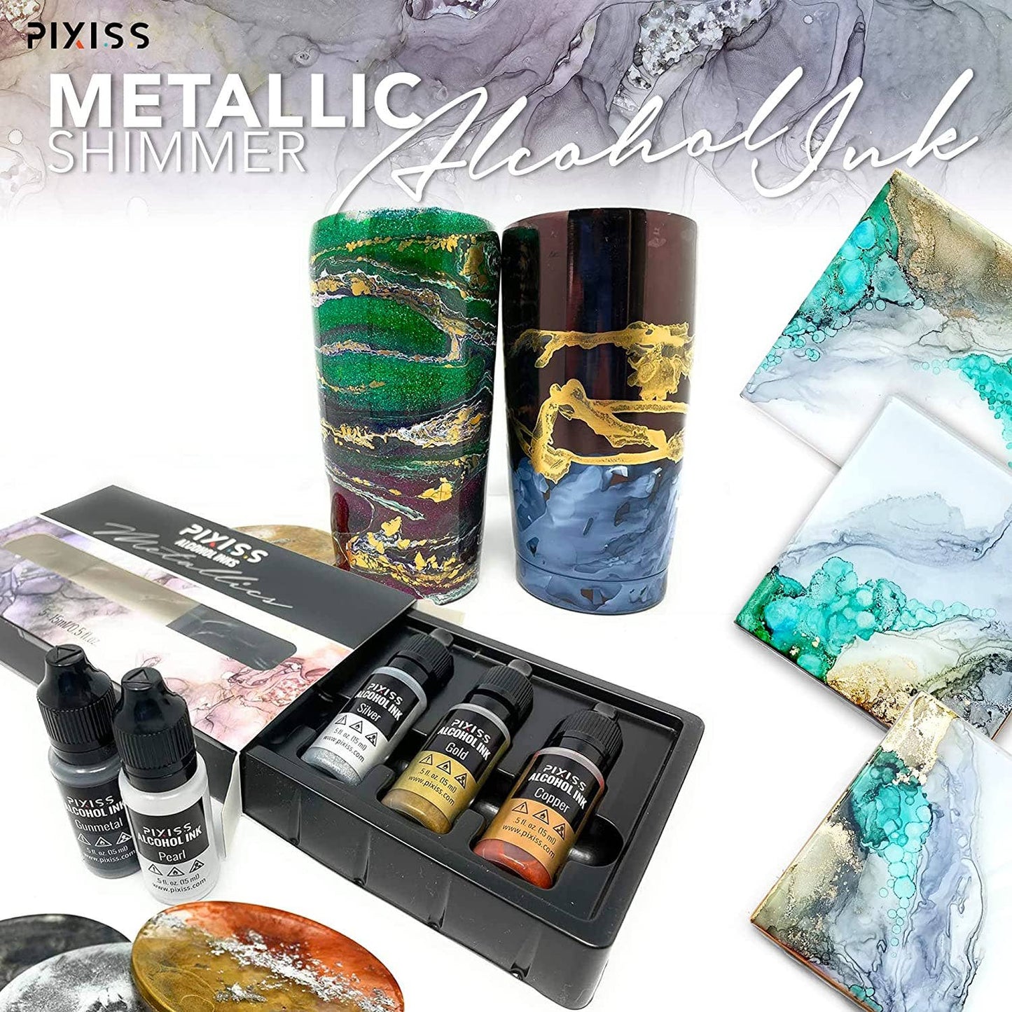 Metallic Alcohol Inks