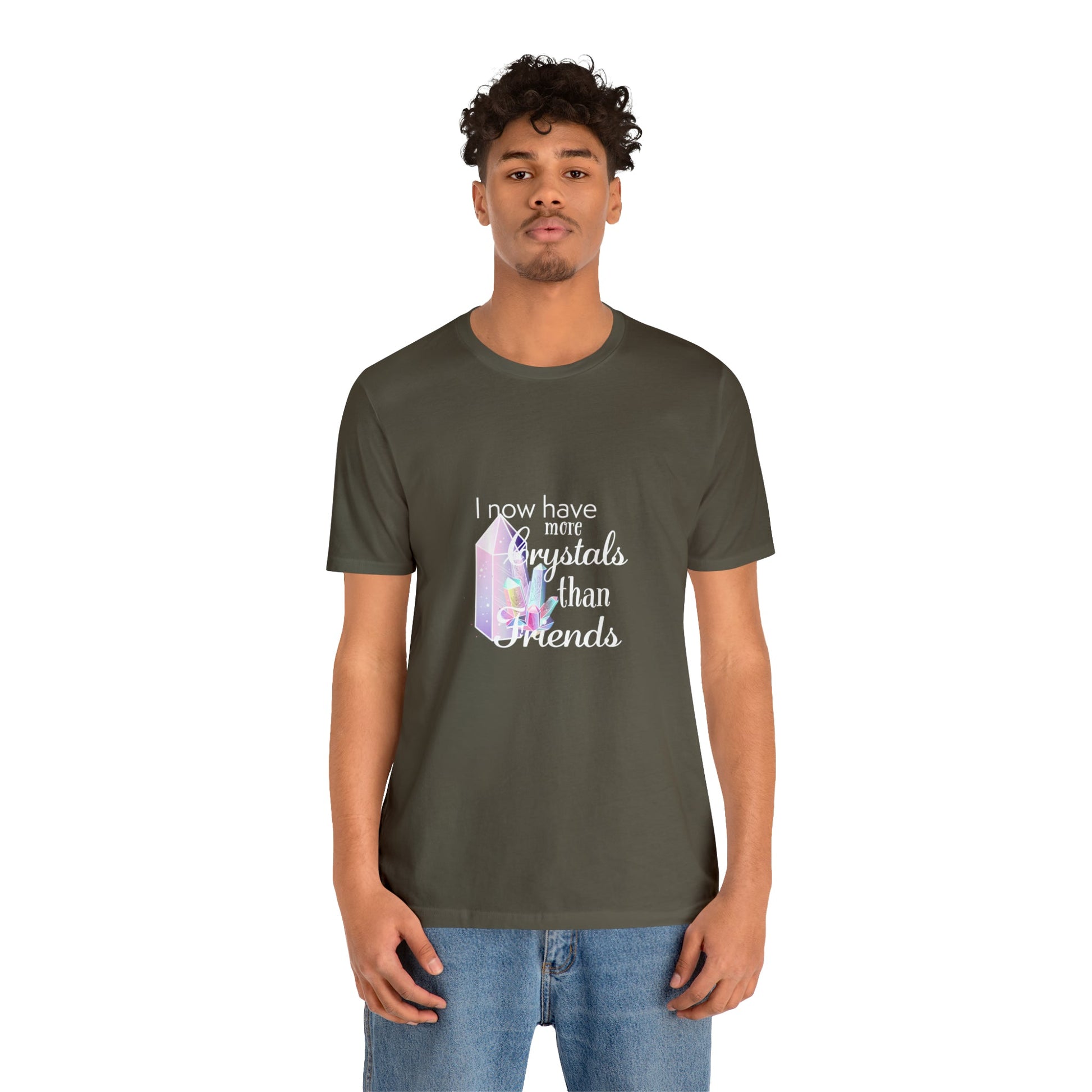 I Now Have More Crystals Than Friends Tee - Witches Ink LTD - O/A Crystals and Sun Signs