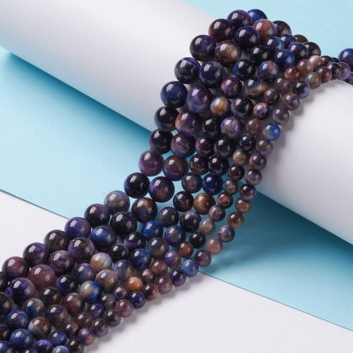 Galaxy Tigers Eye Gemstone Bead | Alberta Bead Store