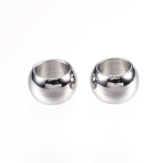 Connector Beads Rondelle 201SS 8MM 15pcs | Alberta Bead Store