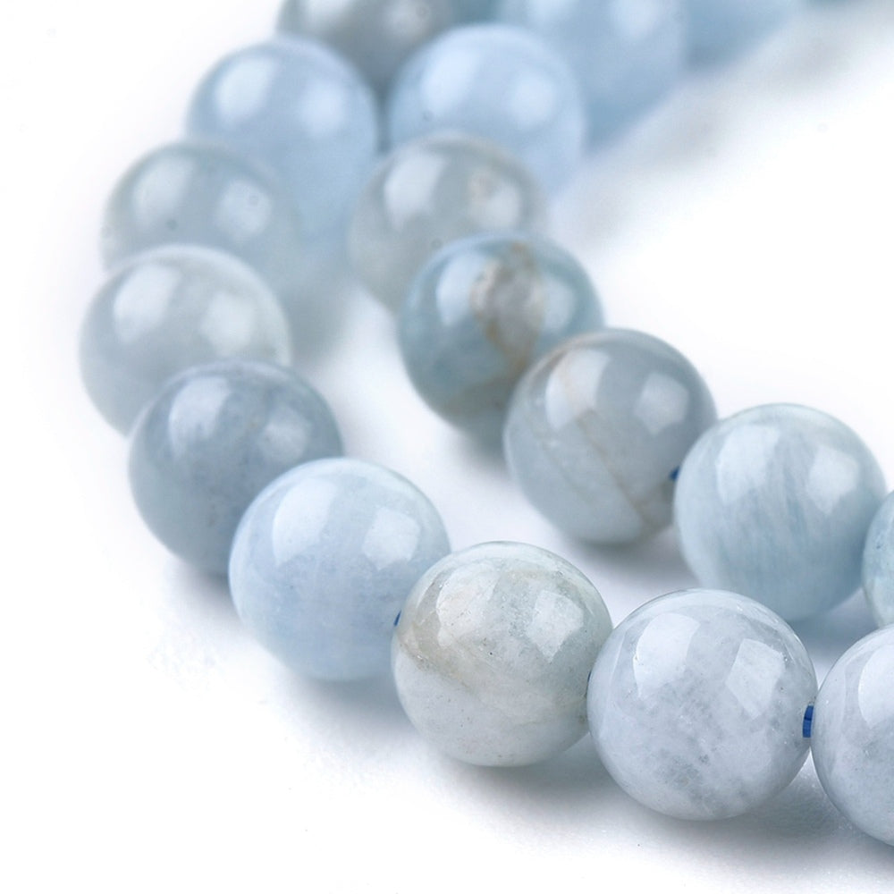 Aquamarine Gemstone Beads - All Sizes | Crystals and Sun Signs Co