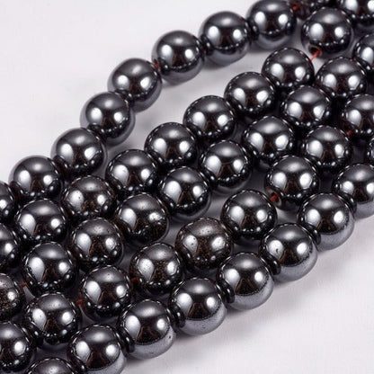 Hematite Black Gemstone Bead | Alberta Bead Store