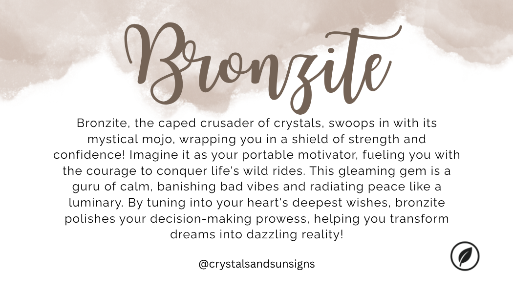 Bronzite Gemstone Bracelet | The Stone of Confidence