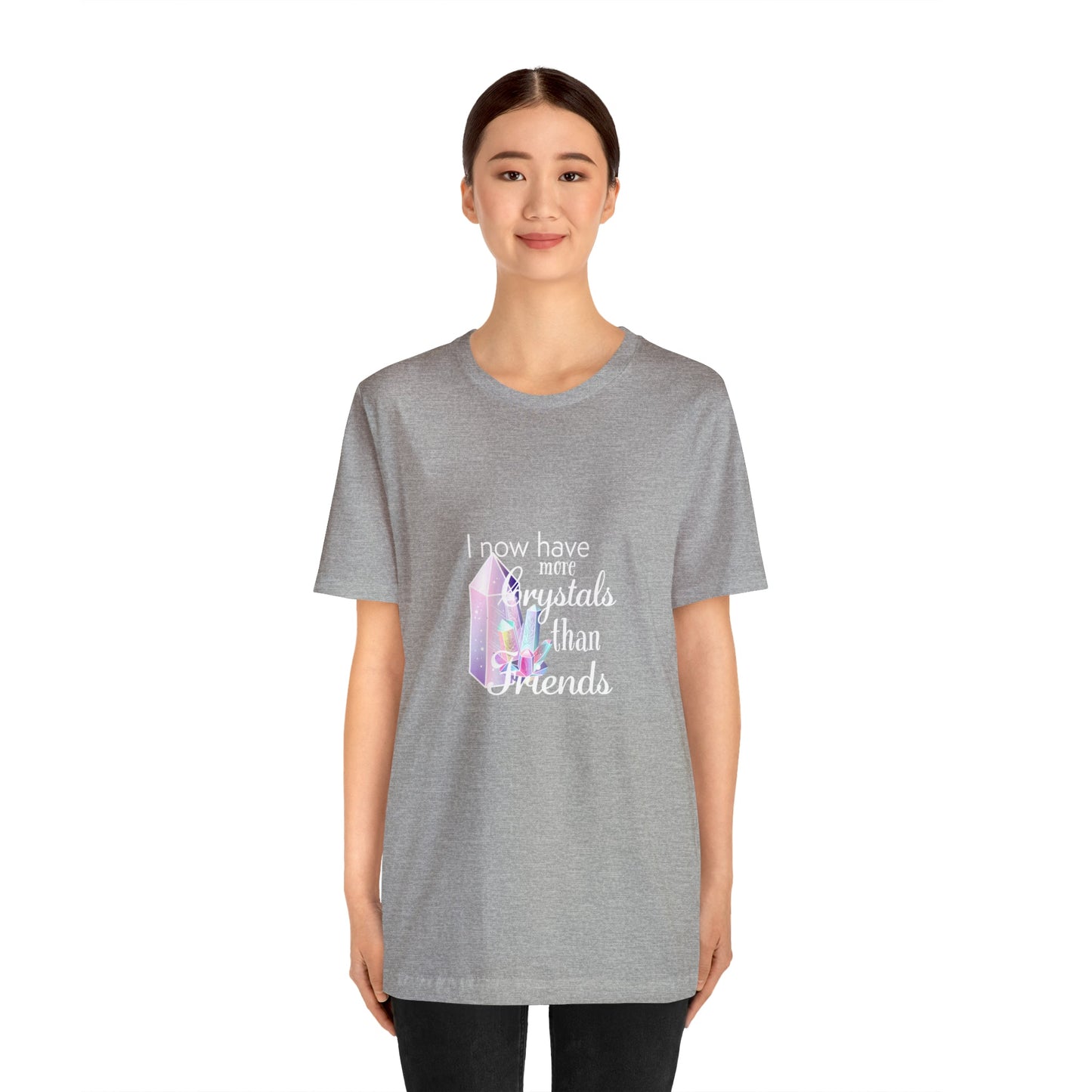 I Now Have More Crystals Than Friends Tee - Premium T-Shirt from Printify - Shop now at Crystals and Sun Signs Co