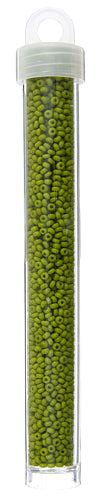 Czech Seed Beads 10/0 Opaque Olive Green - Alberta Bead Store