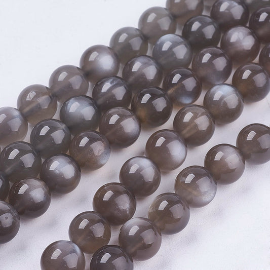 Black Moonstone Gemstone Bead - all Sizes | Crystals and Sun Signs Co