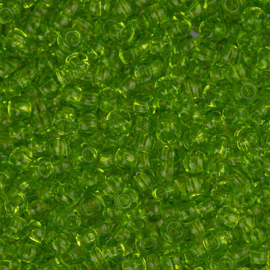 Czech Seed Bead 11/0 Transparent Light Green