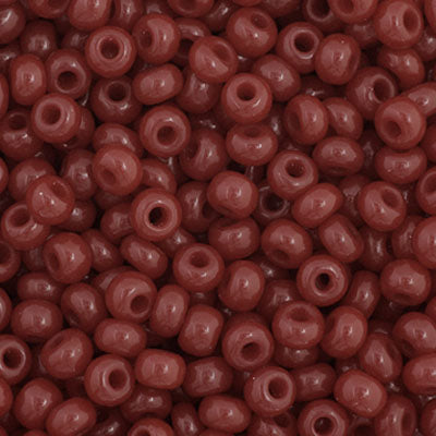 Czech Seed Bead 11/0 Opaque Cranberry