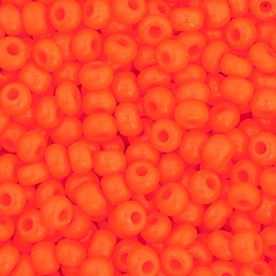 Czech Seed Bead 11/0 Hank Opaque Orange