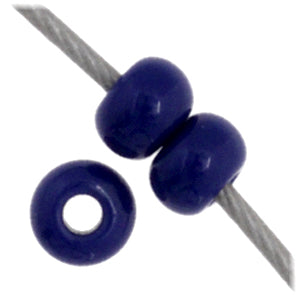 Czech Seed Bead 11/0 Vial Opaque Dark Royal Blue - Alberta Bead Store
