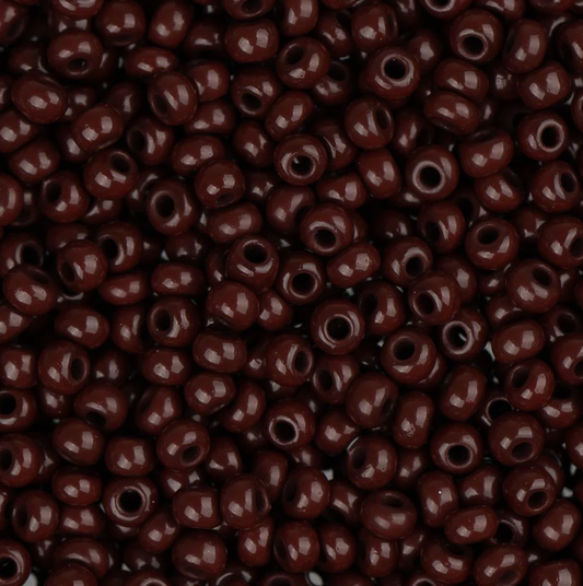 Czech Seed Bead 11/0 Opaque Dark Brown