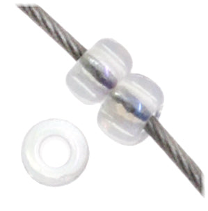 Czech Seed Bead 11/0 Vial Transparent Crystal AB - Alberta Bead Store