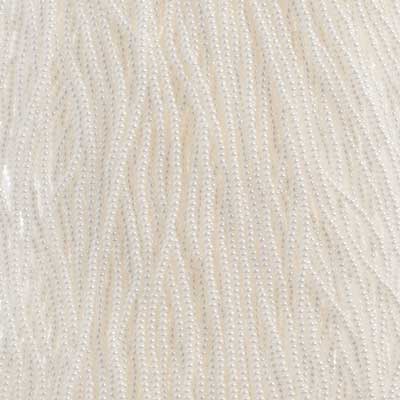 Czech Seed Bead 11/0 Opaque White Luster Hank - Alberta Bead Store