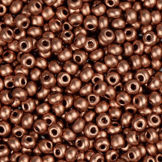 Czech Seed Bead 11/0 Metallic Light Copper