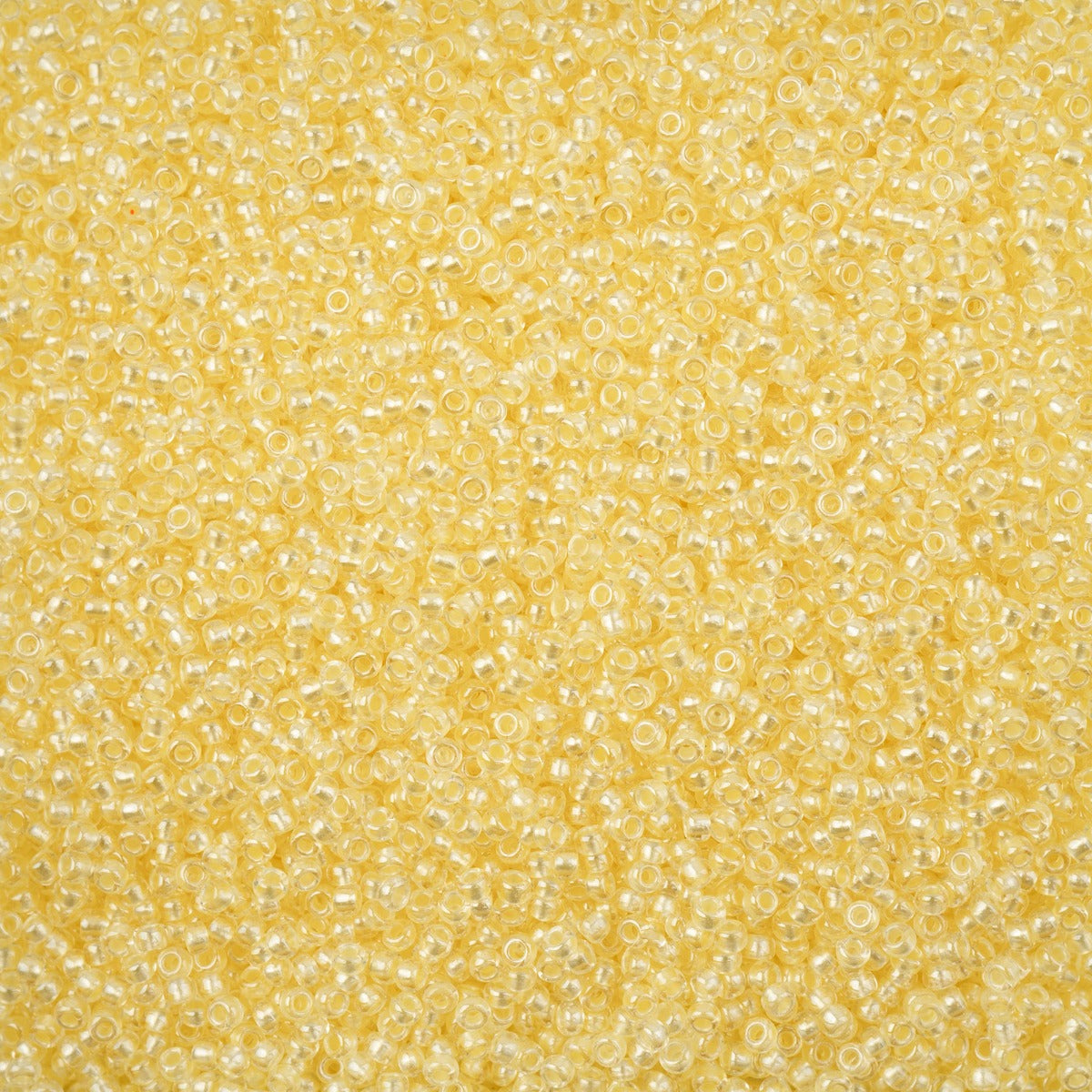 Czech Seed Bead 11/0 Crystal Terra-Light Pearl Line Luster