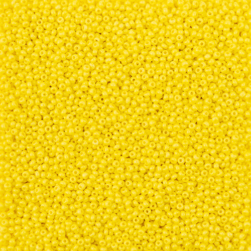 Czech Seed Bead 11/0 Terra Intensive Yellow Matt - Alberta Bead Store