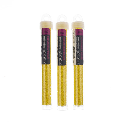 Czech Seed Bead 11/0 Terra Intensive Yellow Matt - Alberta Bead Store
